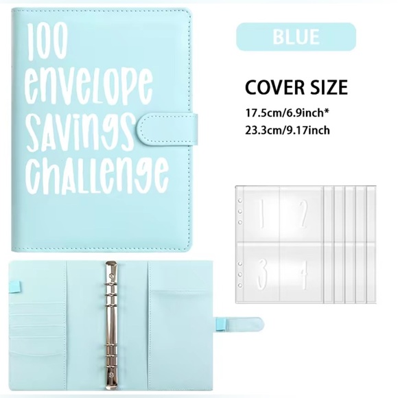 100 envelope savings challenge with custom pen. & UV wrap Handcrafted - Picture 2 of 16
